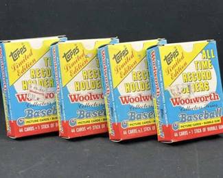 (4) 1985 Topps Ireland Woolworth Record Holders