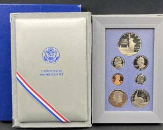 1986 Silver Dollar Prestige Proof Coin Set, US