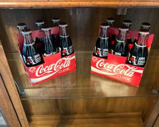 1994 Arkansas Razorbacks Basketball National Champions set of 6 Coca-Colas