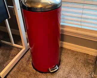 Trash can in office