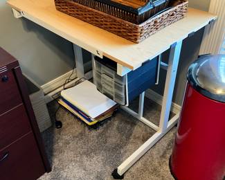 Desk in office - miscellaneous office items