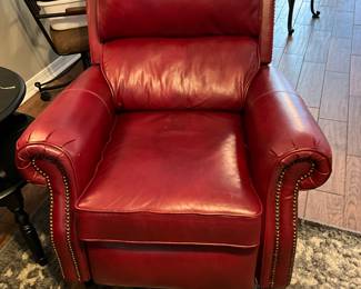 Red reclining chair