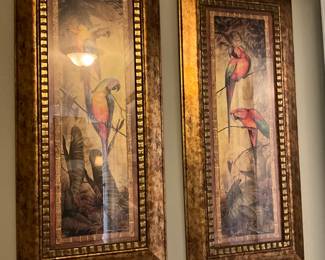 Pair of great pictures at end of hall