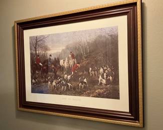 Lovely print under glass - matted & framed