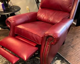 Red reclining chair
