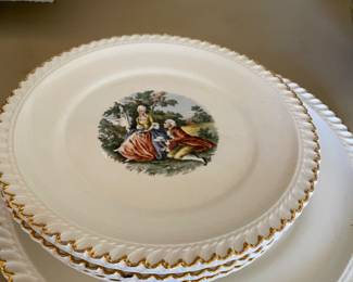 Cake plate and serving plates