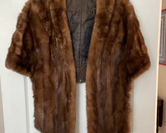 Consigned mink cape/shaw.  sm-m. $100