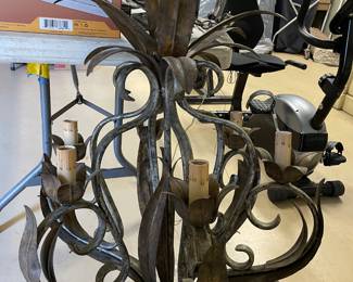 Ceiling light fixture, metal. $250