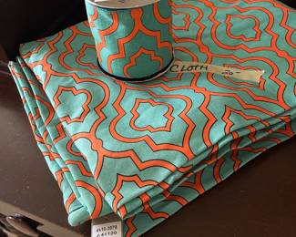 Table cloth with matching ribbon