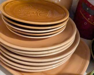 Franciscan Plates, Orange Plates