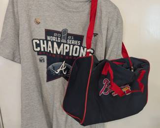 Braves Tshirtm World Series Championship, Braves Bag 