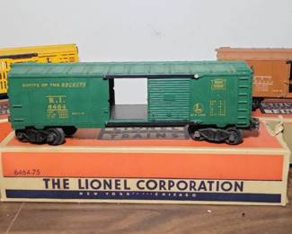 LIONEL Rolling Stock Featuring Rock Island Boxcar