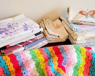 Vintage Linens Afghan