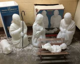003 Blow Mold Nativity Set