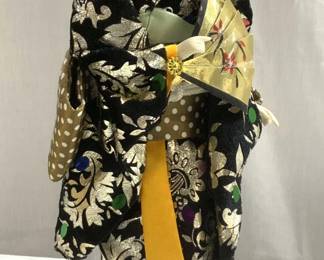 Vintage Asian Geisha Doll Figure W Base
