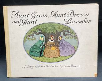 1930s Aunt Green Aunt Brown Aunt Lavender Illustr
