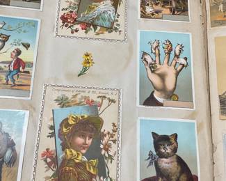 Antique Postcard Ephemera Scrapbook
