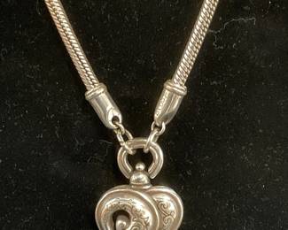 Brighton Silver Tone Heart Pendant Necklace
