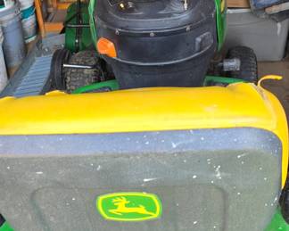 Back View of Riding Lawnmower 