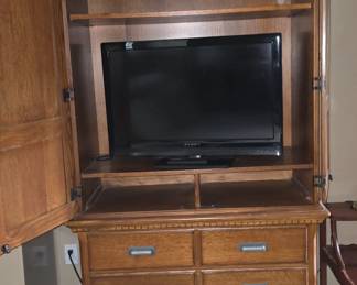 Inside Armoire- 6 Drawers 