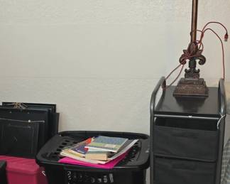 Rolling Cart - Lamp - Basket