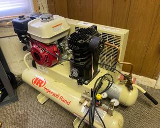 IR Portable Gas Driven Air Compressor, 5.5 HP, Honda Motor