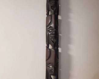 african ebony mask totem