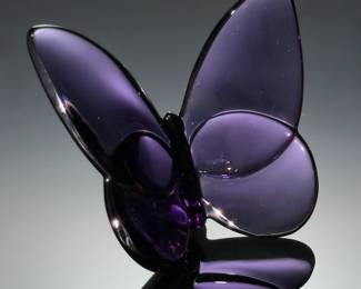 Baccarat 2102548 Lucky Butterfly Crystal Purple Figure Papillon