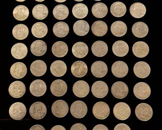 Lot of 135 Pre 1964 Washington Quarters 