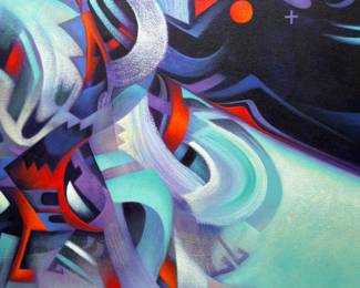 *Original* Art Peterson Yazzie Melodies Acrylic Painting 