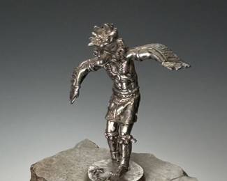Vintage Silver Kwahu &nbsp;Kachina Sculpture&nbsp;
