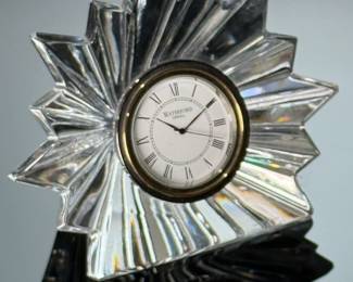 Waterford Crystal Starburst Sunburst Congratulations Clock