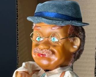 1960s Vintage Charlie Weaver Bartender Battery Powered Roscoe Toys Vintage Japanese Tin Toy In Original Box