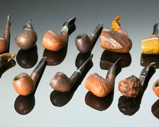 Estate Lot of 13 Vintage Tobacco Pipes&nbsp;