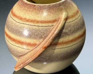 MCM Vintage German Studio Pottery Fin Vase 312A Germany Ceramics