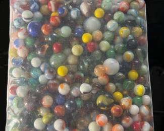 Huge Bag of Vintage Marbles 