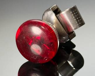 Vintage Red Steering Wheel Suicide Knob Knicker Knob Brodie