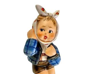 Goebel Hummel Figurine Boy w/Toothache #217, Vintage 1951 TMK-5
