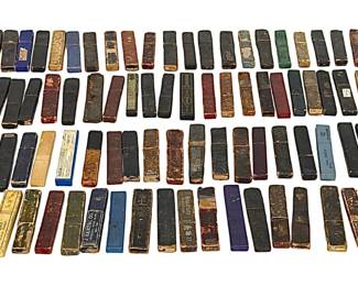 Lot of 100 Antique Original Straight Razor Boxes/Cases