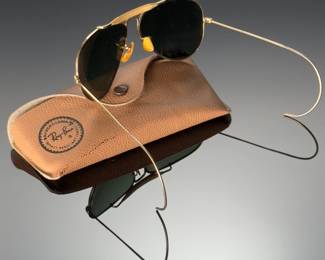 Vintage B&L RAY BAN Bausch & Lomb Aviator Sunglasses 1/10th 12kGF