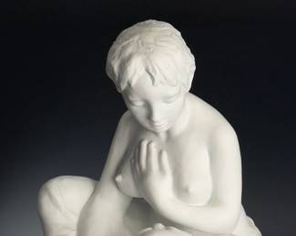 Haviland France Nude Biscuit Porcelain Woman figure 