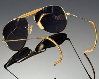 Vintage B&L RAY BAN Bausch & Lomb Aviator Sunglasses 1/10th 12kGF #2