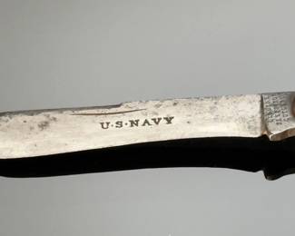 Sheffield US Navy Square-Point Rope Knife Military Stag Handle 