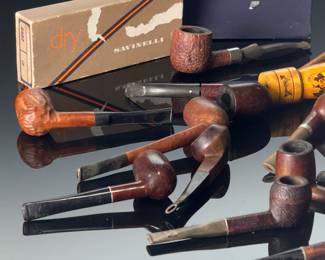 Lot of Vintage Tobacco Smoking Pipes 