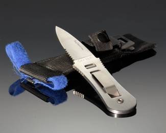 Gerber Blackie Collins River Master Clip-Lock Fixed Blade Boot Knife Sheath