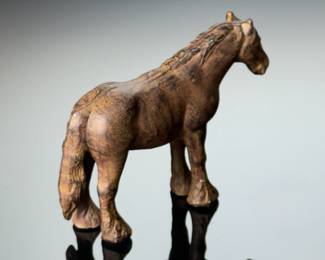 Vintage Cast Iron Horse Doorstop 