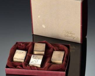 Set of 4 Watson Sterling Silver Matchbox Sleeves