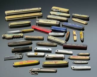 Lot of Vintage Advertising Pocket Knives