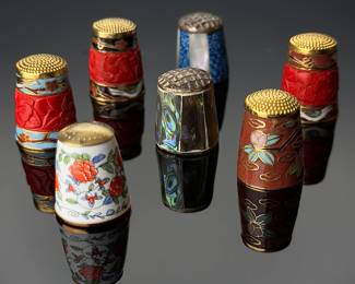 Lot of 7 Thimbles 