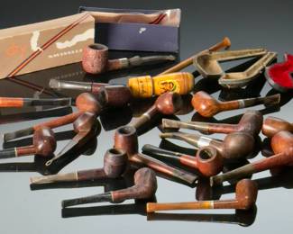 Lot of Vintage Tobacco Smoking Pipes 